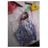 Vintage Lot of Dolls, Blocks, and Play Accessories