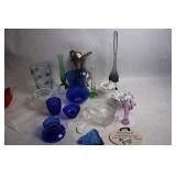 Collection of 14 Vintage Glass and Metal Decorative Pieces