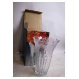 Elegant Glass Flower Vase with Original Box