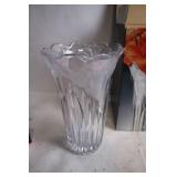 Elegant Glass Flower Vase with Original Box