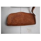 Set of 2 Vintage Floral Leather and White Textured Clutches