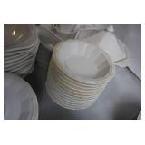 White Porcelain Dinnerware Set - 72 Pieces Including Cups, Saucers, and Serving Pieces