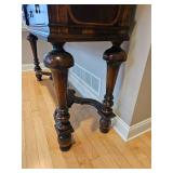 Stunning Oyster Veneer Two Piece Bar Cabinet