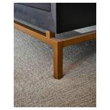 West Elm Alexa Burnished 7-Drawer Dresser Features Black Stain finish and Brass Floating Base & Drawer Pulls