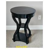 Elegant Contemporary Black Pedestal Table