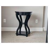 Elegant Contemporary Black Pedestal Table