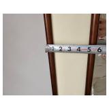 Custom Cell Divided Wall Mirror with Modern Contemporary Styling Featuring a cream tone Frame with oak Beading