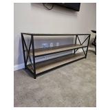 Modern Industrial Three Shelf Bookcase