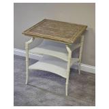 Saybrook Lamp table with Rattan Bamboo Styling