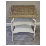 Saybrook Lamp table with Rattan Bamboo Styling