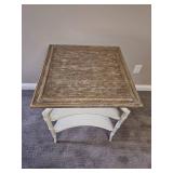 Saybrook Lamp table with Rattan Bamboo Styling