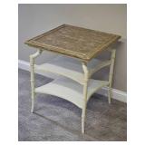 Saybrook Lamp table with Rattan Bamboo Styling