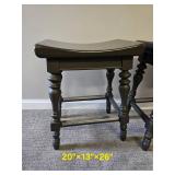 Grey Saddle Stools Set of Three