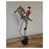 Kinetic Jockey Sculpture