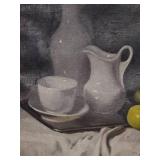 Antique Still Life Hung in Plaster Louis XV Guilt Frame Singed by Artist (East European Origin)