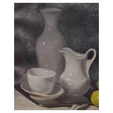 Antique Still Life Hung in Plaster Louis XV Guilt Frame Singed by Artist (East European Origin)