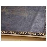 Antique Nude Back Profile of a Women Oil Painting Signed by Artist (East European origin) Note: Waffling of Board