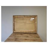 Antique Nude Back Profile of a Women Oil Painting Signed by Artist (East European origin) Note: Waffling of Board