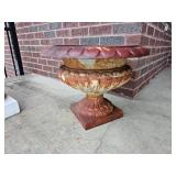 14 inch Cast Iron Footed Urn Planter