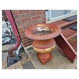26 inch Cast iron Footed Urn Planter B