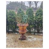 40 Inch Cast Iron Footed Urn Planter