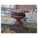 14 inch Cast Iron Footed Urn Planter B