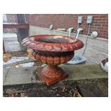 14 inch Cast Iron Footed Urn Planter B