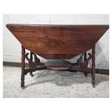 Spoon Carved Dropleaf Parlor Table