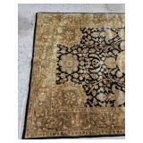 Black & Gold Persian Area Rug