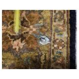 Black & Gold Persian Area Rug