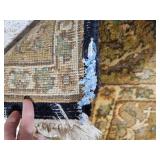 Black & Gold Persian Area Rug