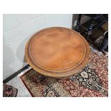 Antique Chesterfield Parlor Table Lions Paw Details