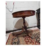 Antique Chesterfield Parlor Table Lions Paw Details