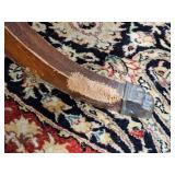 Antique Chesterfield Parlor Table Lions Paw Details