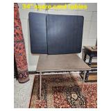 Set of Three Folding Card Tables