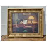 Aage Jessen Danish Artist 1876-1961~ Woman at the Piano