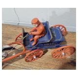 Vintage Iron Horse Drawn Cart Toys ~ Lot of 2