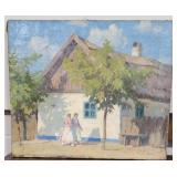 Original Artwork Oil on Canvas by Sandor Nyilasy ~ Sunday Morning