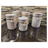 White Ceramic Cannister Set