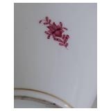 Herend Porcelain Handpainted Appponyi Chinese Bouquet Raspberry Vase 7086/ap