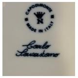 Capodimonte Bisque Floral Vanity Jar by Carlo Sanastano