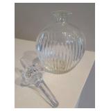 Elegant Round Crystal Decanter Bottle