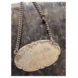 Sterling Silver Decanter Bottle Tags