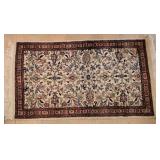 Oriental 100% Wool Area Rug ~ Cream, 63 x 37