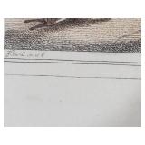 Framed Hand Tinted English Etching ~ Fox Hunting P 4 by Hewitt