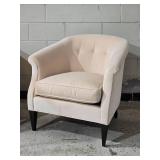 Hickory Furniture - Vintage Rolled Armchair Pair - Pale Peony