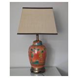 Stunning Chinese Handpainted Ginger Jar Table Lamp