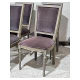 Modern Styled Carved Dining Chair Set - (4)