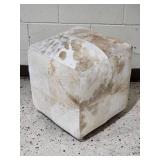 Awesome Cowhide Cubic Ottoman