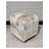 Awesome Cowhide Cubic Ottoman